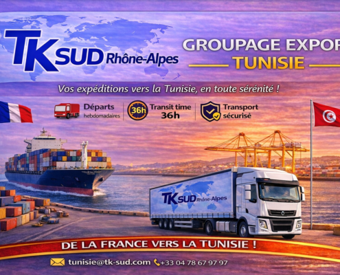Groupage Tunisie | Export France → Tunisie en camion & maritime